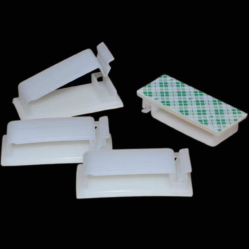 10Pcs Cable Clamp Cable Holder Cord Management Desk Wire Tie Fixer Adhesive Car Cable Organizer Clips Cable Winder Drop