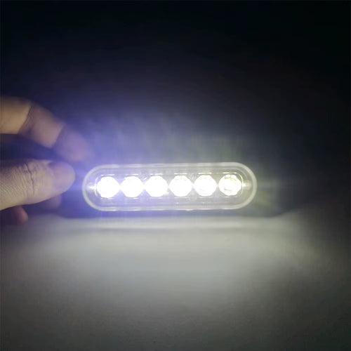 1PCS 6LED Truck Side Lights, Grille Lights, Emergency Lights, Truck Side Flashing Lights, Car Grille Flashing Lights, 12V-24V