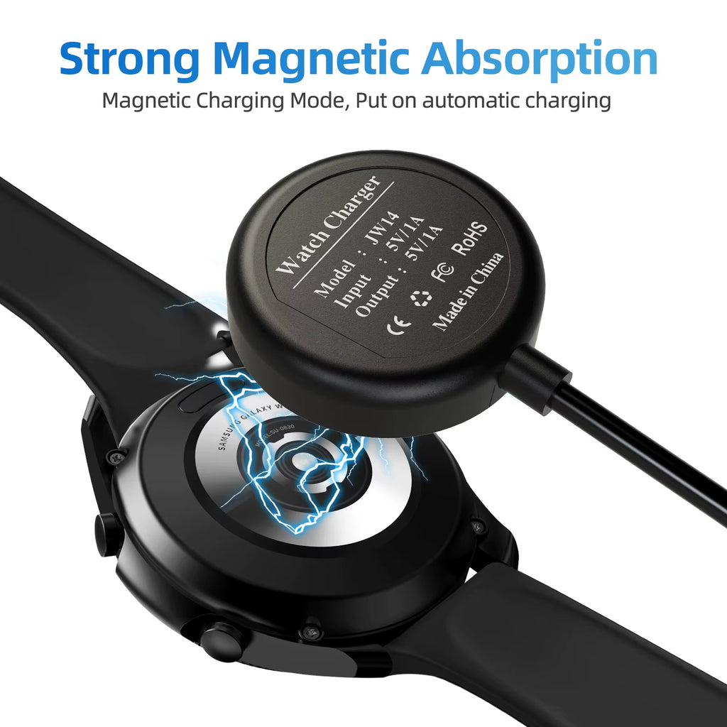 For Samsung Galaxy Watch 8/7/6/5/5 Proclassic/Active Charger USB-C Type C Charger Smart Watch Charger Replacement Charger