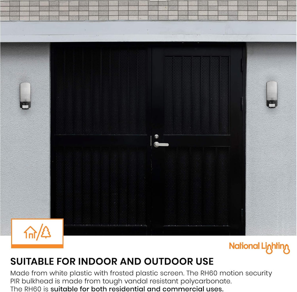 Motion Outdoor Lights Mains Powered - PIR Lights Outdoor - Bulkhead Wall Lights