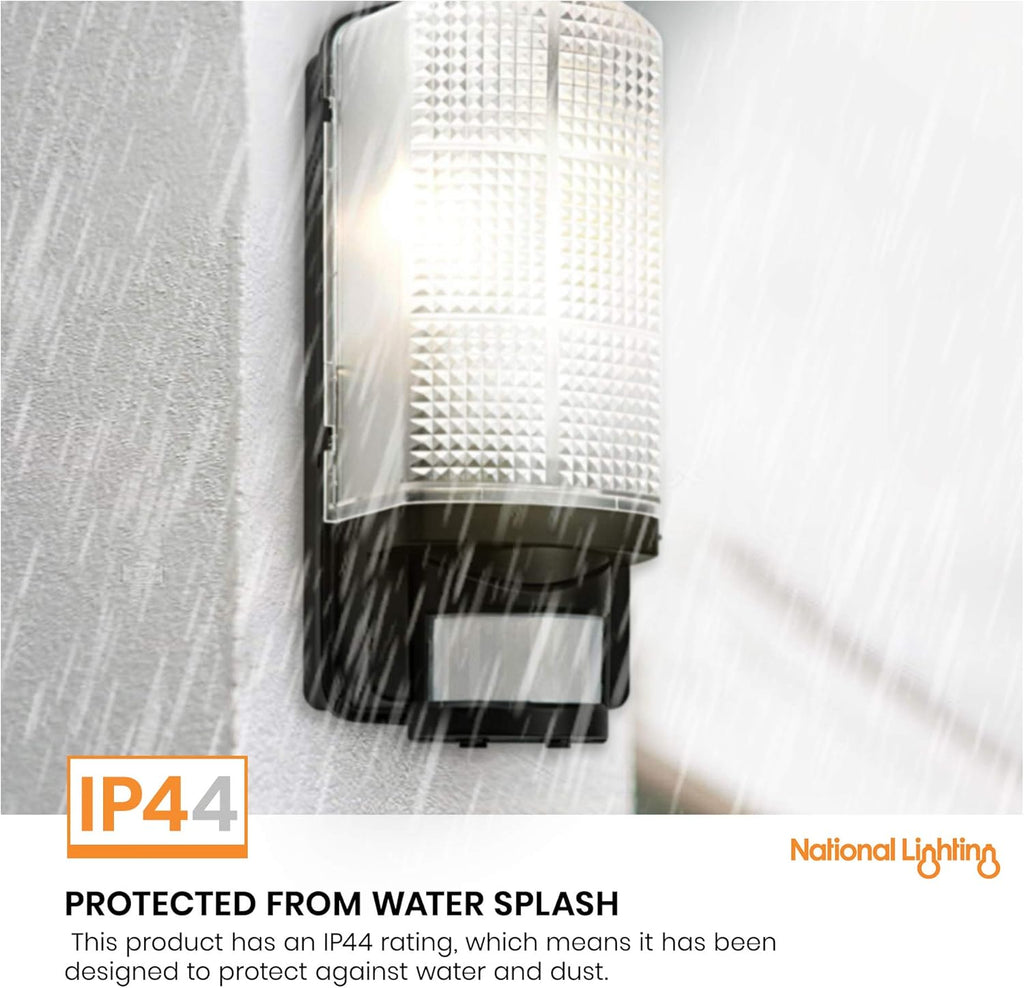 Motion Outdoor Lights Mains Powered - PIR Lights Outdoor - Bulkhead Wall Lights