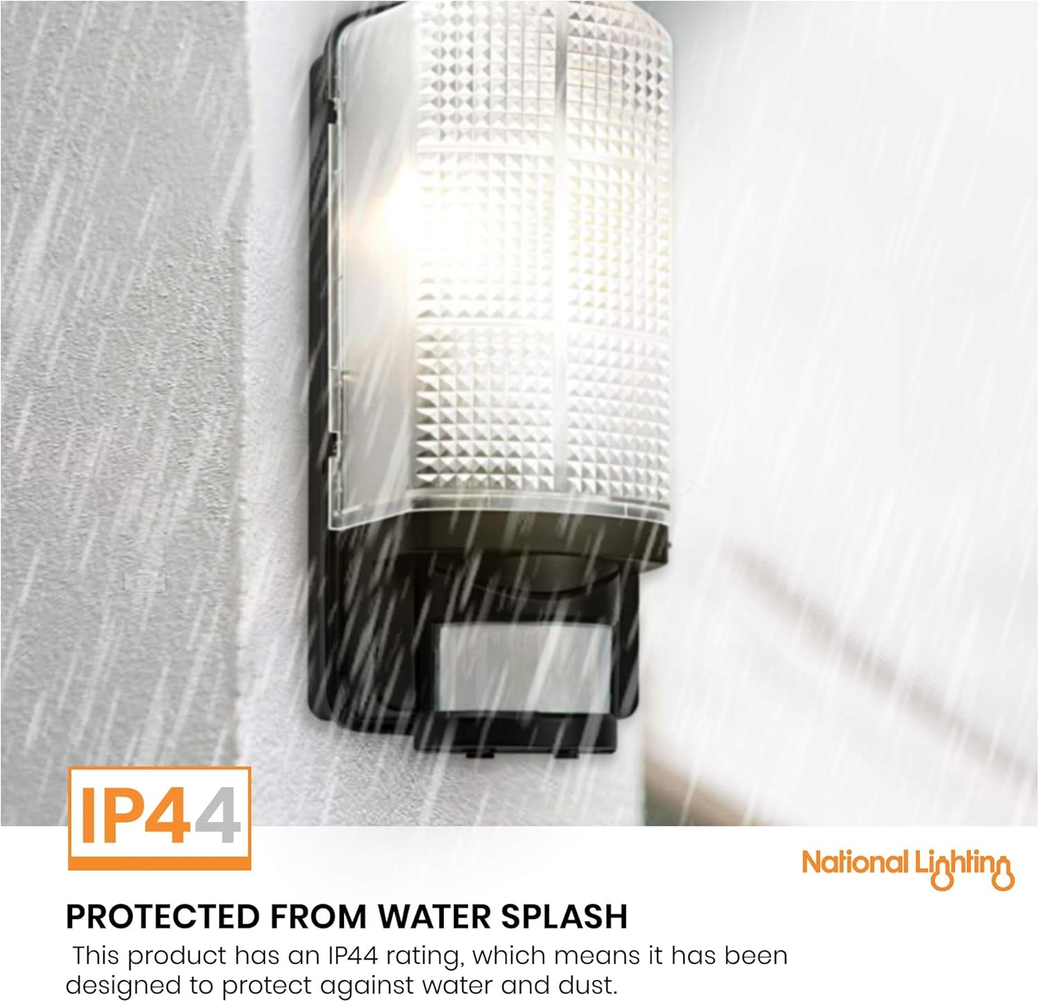 Motion Outdoor Lights Mains Powered - PIR Lights Outdoor - Bulkhead Wall Lights
